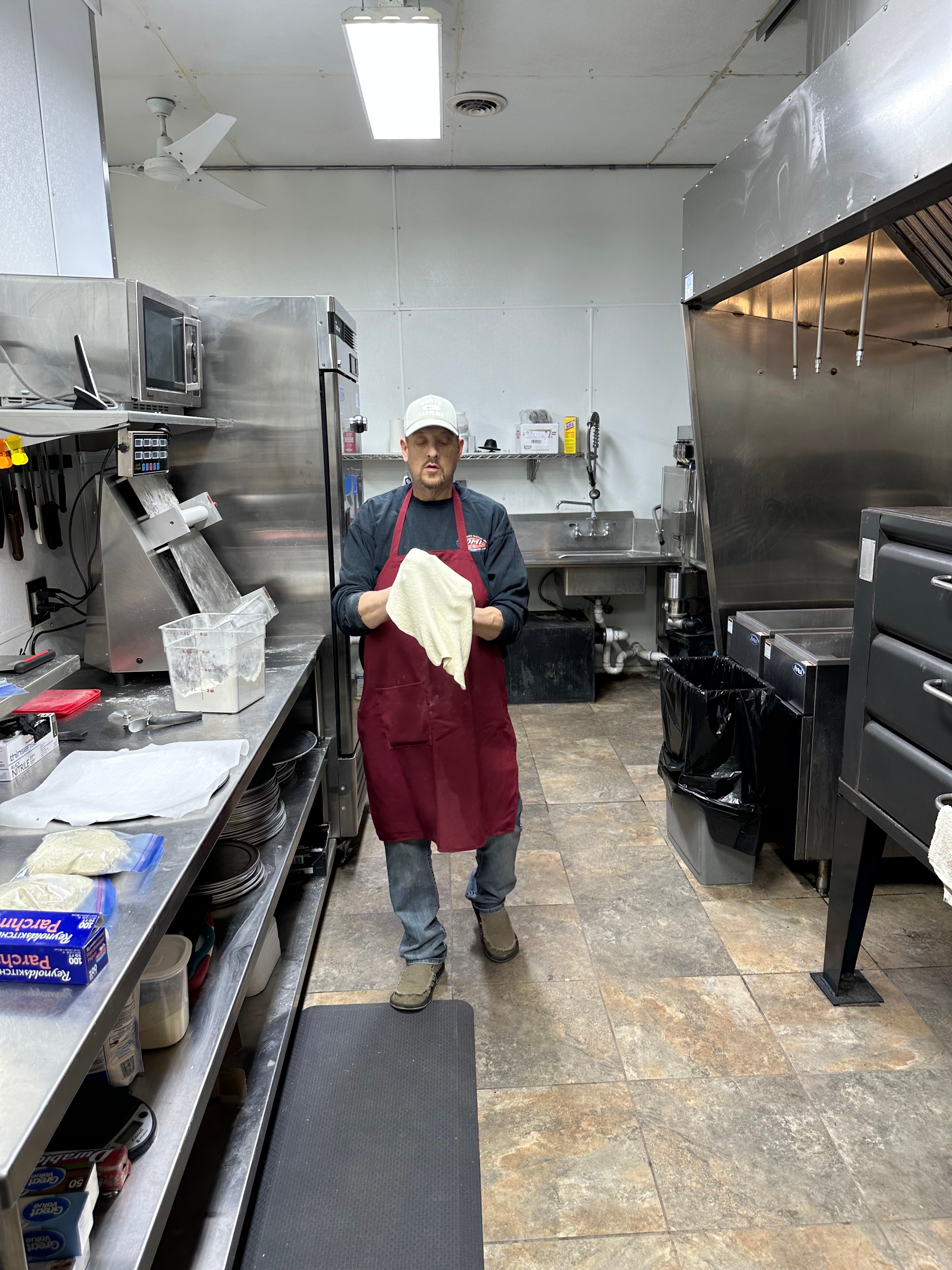 Nina's kitchen at work